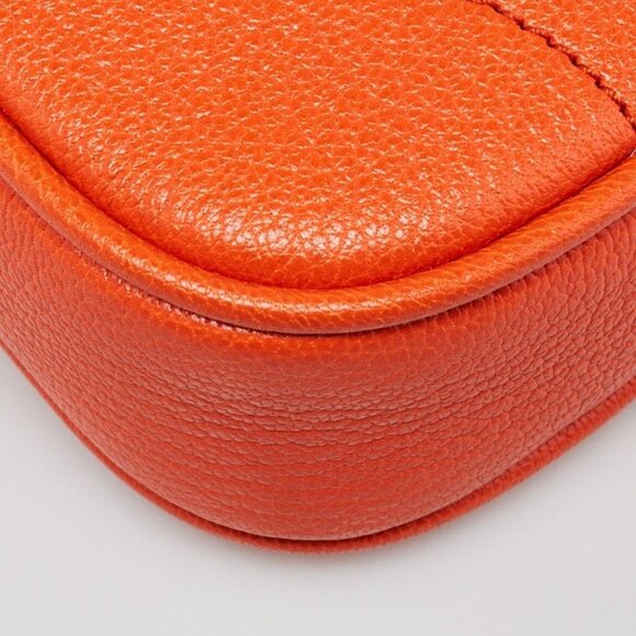 Gucci Orange Leather Double G Aphrodite Mini Shoulder Bag - Picture 12 of 12